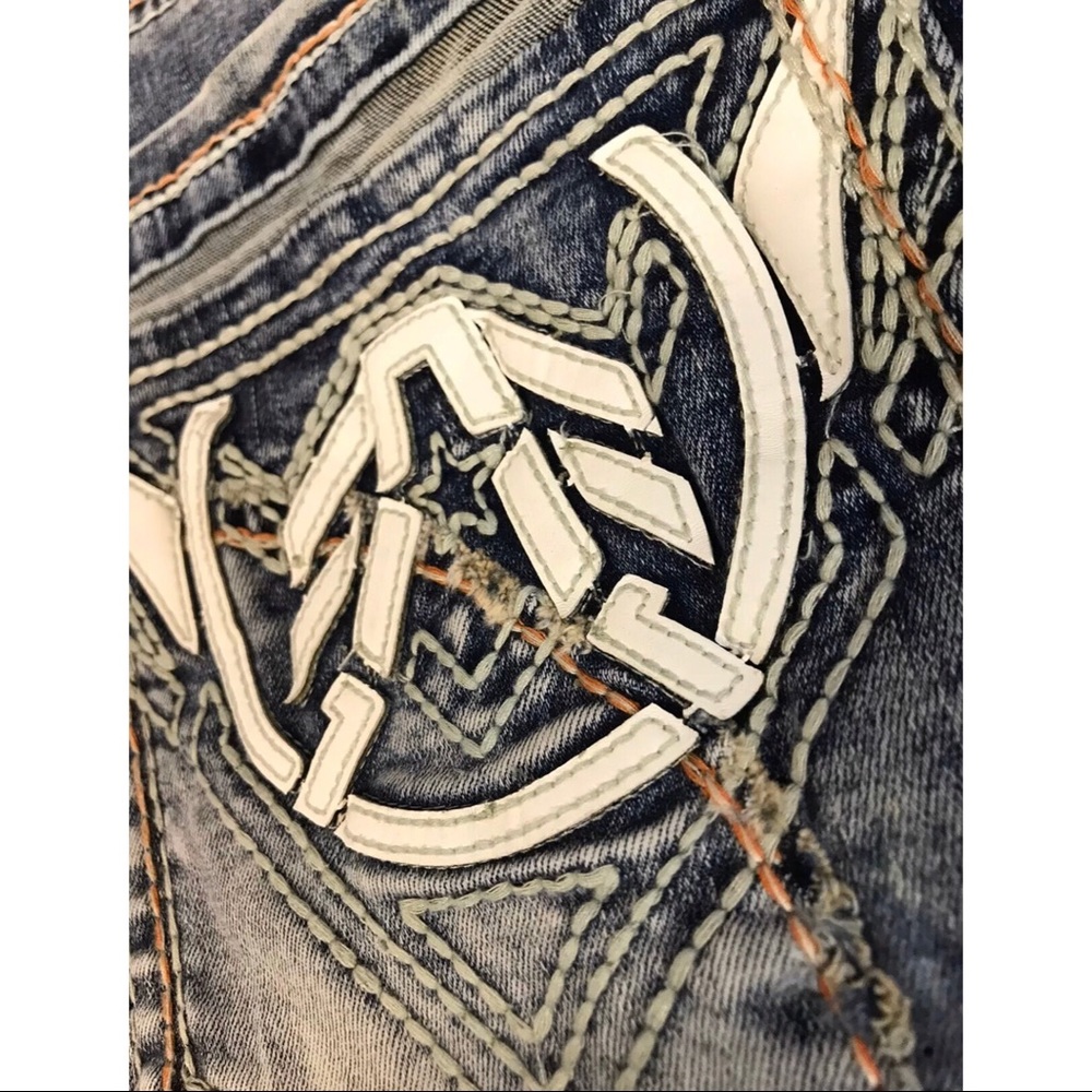 AMERICAN FIGHTER Men Denim Jeans LEGEND BATTLE FRA - Picture 8 of 9